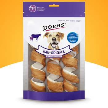 Espirales para morder con pechuga de pollo, 3 unidades, 110 g