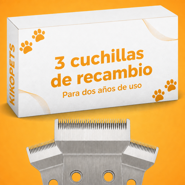 3 cuchillas de repuesto para la recortadora de patas